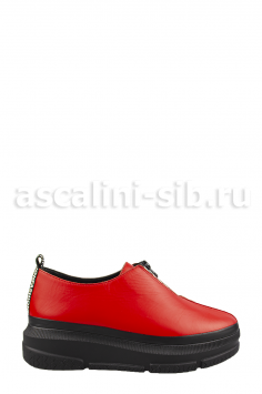 А Туфли 9916 натуральная кожа (ВО) красные