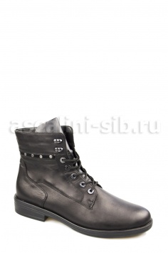 РМ Ботинки R4984-01 нат. кожа (ВО) черн.