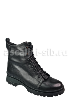 БВ Ботинки C3296F-5.5-2409M-516 натуральная кожа, натуральный мех (З) черные