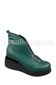 ГР Ботинки G030 1588 натуральная кожа (ВО) зеленые